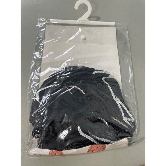 Music Legs 4 PC Witch Outfit Size Medium Large Sequin Gloves Hat Neckpiece NEW - Picture 9 of 9